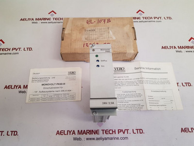 Vero Electronics Monovolt Pk60-iii Ce/Pf Power Supply 116-010077K 115-230 Vac