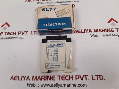 Selectron Sl-77 Timer 0 To 180 Sec 230 Vac, 50/60 Hz Selectron Sl-77 Timer 0 To 180 Sec 230 Vac, 50/60 Hz