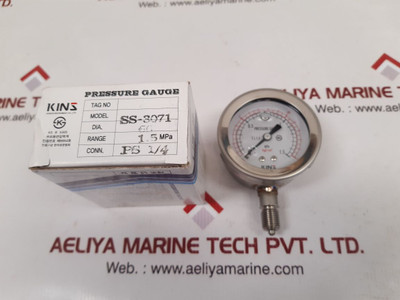 Konics Instrument Ss-3071 Pressure Gauge