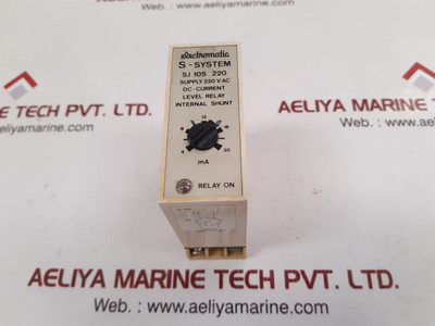 Electromatic S-system Sj 105 220 Dc- Current Level Relay With Base
