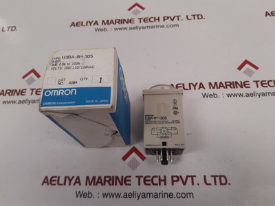 Omron H3Ba-8H-305 Timer Module 100/110/120Vac 50/60Hz 02840 0.5S To 100H