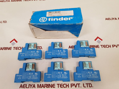 Set of 6x Finder 95.05 relay socket