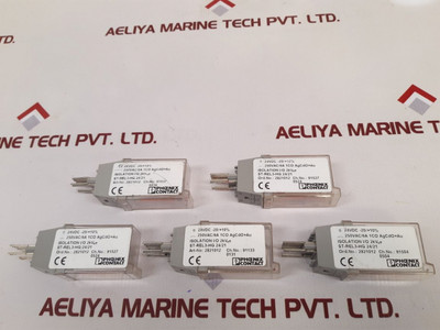 Lot Of 5X Phoenix Contact 2821012 Relay Connector St-rel3-hg 24/21 Lot Of 5X Phoenix Contact 2821012 Relay Connector St-rel3-hg 24/21