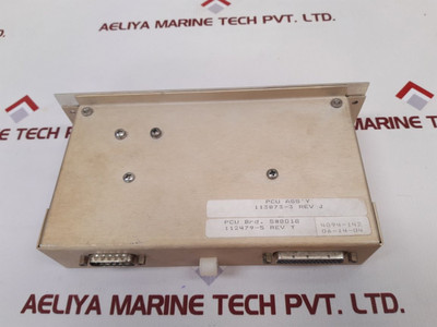 113873-3 Pedestal Control Unit 112479-5 113873-3 Pedestal Control Unit 112479-5