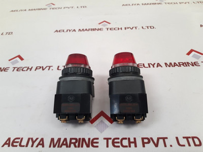 Set Of 2X Allen-Bradley 40171-002-01 Red Pilot Light 120V 50/60hz