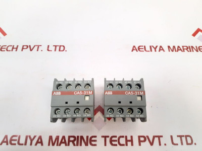 Set Of 7X Abb Ca5-31M Auxiliary Contact Block