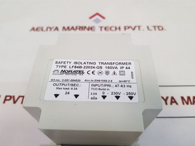Noratel Lf84B-22024-gs Safety Isolating Transformer Noratel Lf84B-22024-gs Safety Isolating Transformer