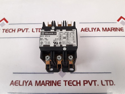 Square D 8910Dpa33 Ser.B 3-pole Contactor 24V 50/60Hz