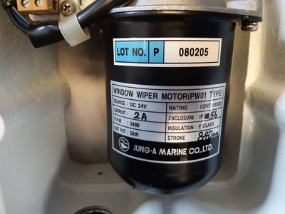 Jung-a Marine Pw01 Window Wiper Motor Ip56