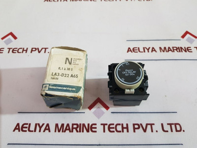 Telemecanique La3-d22•A65 Time Delay Block 0.1-30 S Telemecanique La3-d22•A65 Time Delay Block 0.1-30 S