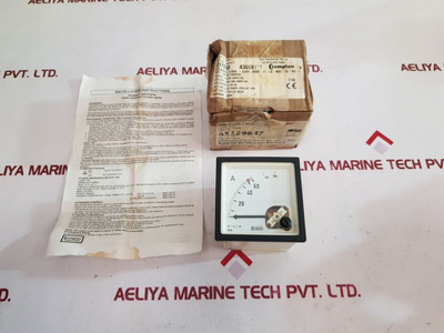 Crompton E243-026A-g-ls-nw-c6-sq-cr Ammeter 243026G Crompton E243-026A-g-ls-nw-c6-sq-cr Ammeter 243026G