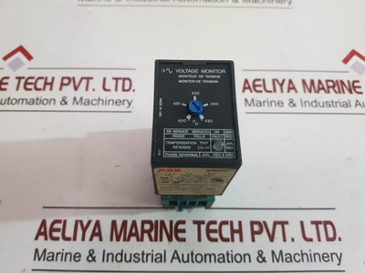 Abb Plm9505 3-phase Voltage Monitor Relay 400-480Vac/60Hz 8 Amps At 240Vac Abb Plm9505 3-phase Voltage Monitor Relay 400-480Vac/60Hz 8 Amps At 240Vac