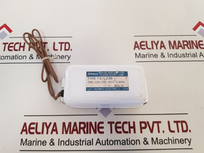 Hermes Electric F2Il23B-i Marine Ballast For Fluorescent Lamp 230/220V 0.36A Hermes Electric F2Il23B-i Marine Ballast For Fluorescent Lamp 230/220V 0.36A