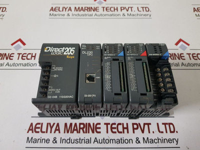 Koyo Direct Logic 205 D2-04B,Dl230 Cpu,D2-16Nd3-2,D2-16Td1-2,F2-04Ad-1 Module