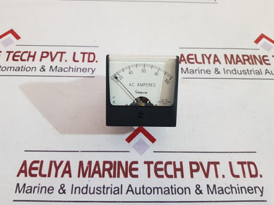 Simpson Es=5A Amperes Panel Meter Simpson Es=5A Amperes Panel Meter