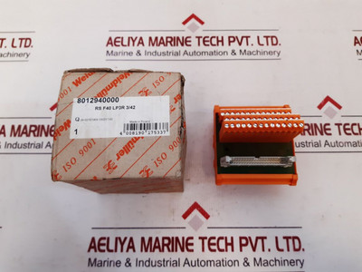Terminal Block Weidmuller 8012940000 Rs F40 Lp3R 3/42 - New Terminal Block Weidmuller 8012940000 Rs F40 Lp3R 3/42 - New