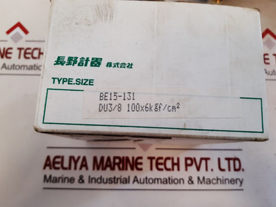 Nagano Keiki Be15-131 Pressure Sensor Switch Gauge 0-6 Kgf/Cm2 Nagano Keiki Be15-131 Pressure Sensor Switch Gauge 0-6 Kgf/Cm2