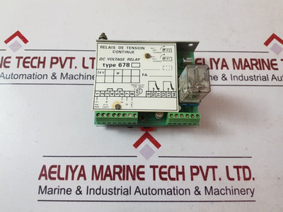 Automatismes Energie Electronique 678 Dc Voltage Relay Automatismes Energie Electronique 678 Dc Voltage Relay