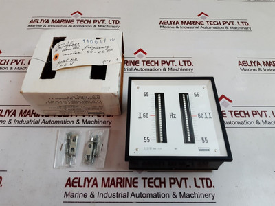 Enertec Schlumberger P6N Double Frequency Meter 55-65 Hz Enertec Schlumberger P6N Double Frequency Meter 55-65 Hz