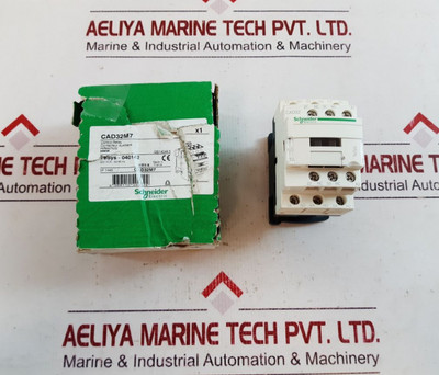 Schneider Electric Cad32M7 Control Relay With Box