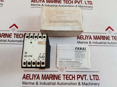 Fanal Elektrik Br-pw Phase-sequence Monitor Ac11 2.5A 220V~ Fanal Elektrik Br-pw Phase-sequence Monitor Ac11 2.5A 220V~