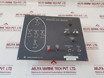 Uzushio electric 1056 navigation light indicator panel Uzushio electric 1056 navigation light indicator panel
