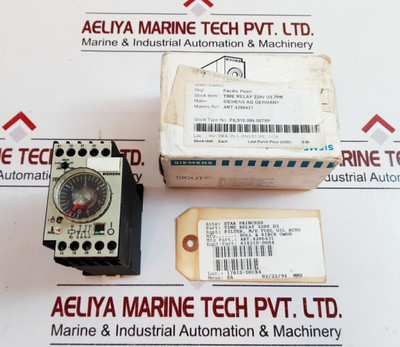 7Pr4140-6Pm00 Time Delay Relay Siemens 7Pr4140-6Pm00 Time Delay Relay Siemens