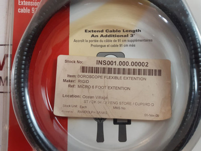 31128 Ridgid Boroscope Flexible Extention Cable
