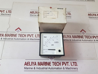 Bq 96 Manometer 0-10 Bar 0-145 P.S. Cmr Control Measure Regul