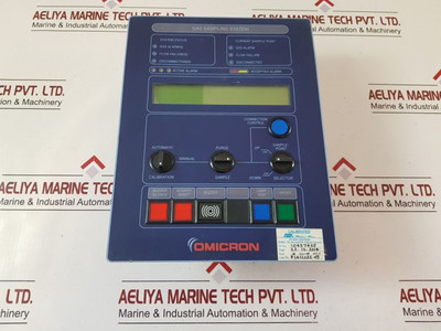 Gas Sampling System Omicron Ogs 3.1 Display Rev. 1.01 Gas Sampling System Omicron Ogs 3.1 Display Rev. 1.01