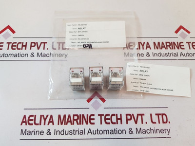 Lot Of 6X Omron My4 24Vdc Relay 5A 250Vac