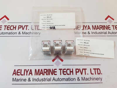 Set of 6x Omron My4 Relay 24Vdc Set of 6x Omron My4 Relay 24Vdc