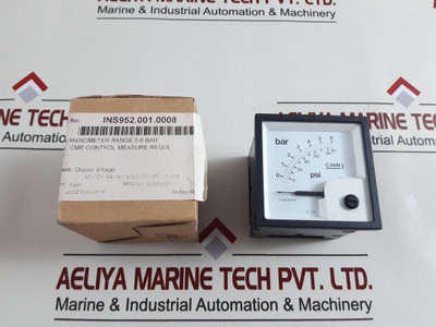 Cmr Manometer Range 0-6 Bar