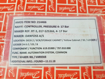 Pressure Switch Rt5 Danfoss 017A1694-01 Pressure Switch Rt5 Danfoss 017A1694-01