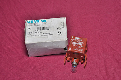SIEMENS 3SB1-400-5C LAMPHOLDER 220/240V MADE IN GERMANY