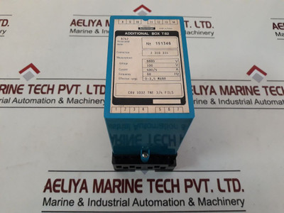 Enertec Cav 1032 Tne 3/4 Files Additional Box T82 6600V 100V