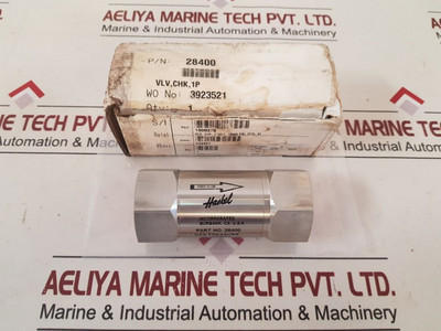 28400 Check Valve Haskel Incorporated 28400 Check Valve Haskel Incorporated