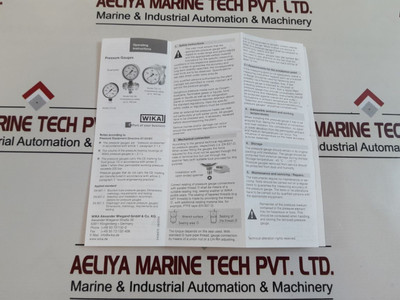 En 837-1 Cl 1.0 Wika Manometer Bourdon Sedeme