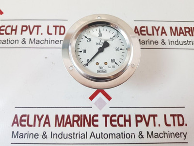Wika En 837-1 Cl. 1.6 Pressure Gauge 0-60 Bar