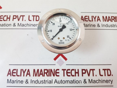 En 837-1 Cl. 1.6 Wika Pressure Gauge 0-60 Bar En 837-1 Cl. 1.6 Wika Pressure Gauge 0-60 Bar