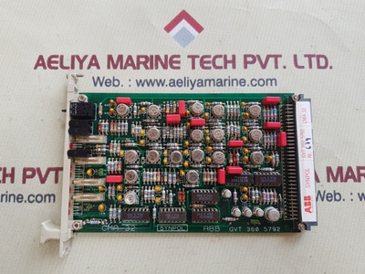 ABB Synpol CMA 32 GVT 360 5792 PCB Card - Asea Brown Boveri Weight: 220 gm ABB Synpol CMA 32 GVT 360 5792 PCB Card - Asea Brown Boveri Weight: 220 gm