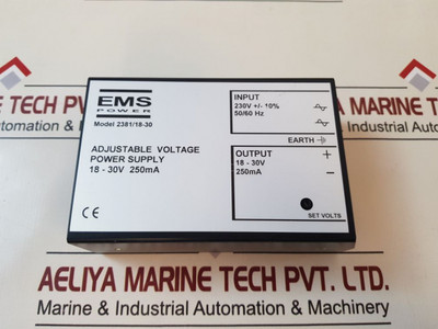 : 2381/18-30 Adjustable Voltage Power Supply Ems Power (Manufacturing) Ltd : 2381/18-30 Adjustable Voltage Power Supply Ems Power (Manufacturing) Ltd