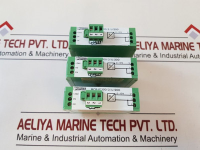 Temperature Transmitter
In this case, the rearranged title would be: Mcr-pt100/3/U/200 Temperature Transmitter Phoenix Contact Temperature Transmitter
In this case, the rearranged title would be: Mcr-pt100/3/U/200 Temperature Transmitter Phoenix Contact