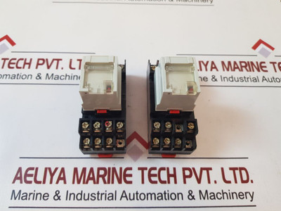 Telemecanique Rhn 412F Relay With 2R8718 Relay Base 100Vdc