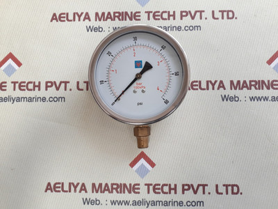 United Instrument 100Kpa Pressure Gauge 0-4Bar 0-60Psi United Instrument 100Kpa Pressure Gauge 0-4Bar 0-60Psi