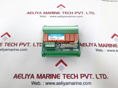Alstom 00-06 relay termination panel, 8 x spco, status alarm Alstom 00-06 relay termination panel, 8 x spco, status alarm
