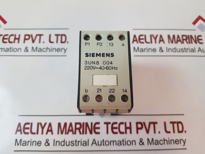 Siemens 3Un8 004 Control Relay 220V~40-60 Hz Siemens 3Un8 004 Control Relay 220V~40-60 Hz