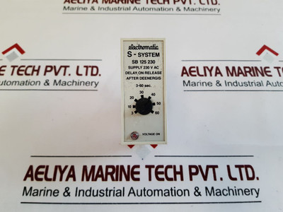 Electromatic Sb 125 230 Delay On Release 3-60 Sec 230Vac