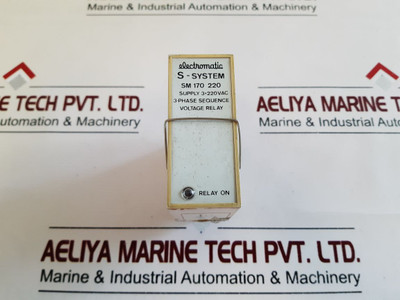 Electromatic Sm 170 220 3 Phase Sequence Voltage Relay With Base 3X220 Vac