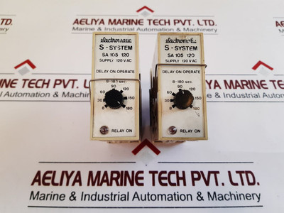 Electromatic S-system Sa 105 120 Delay On Operate With Base 8-180 Sec 10Amp-300V